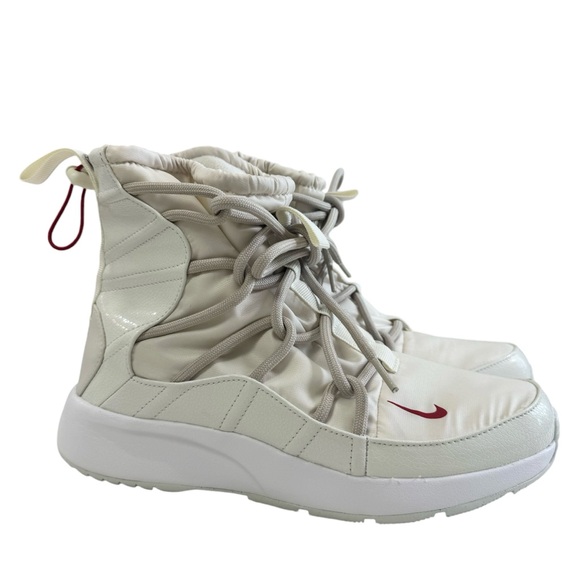 Nike Tanjun High Rise Sneakers in Phantom/Desert Sand/Gym Red Women's Size 8.5 - Picture 3 of 16